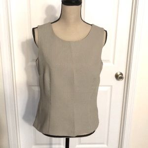 Villager Liz Claiborne Black and White Houndstooth Blouse Size 10